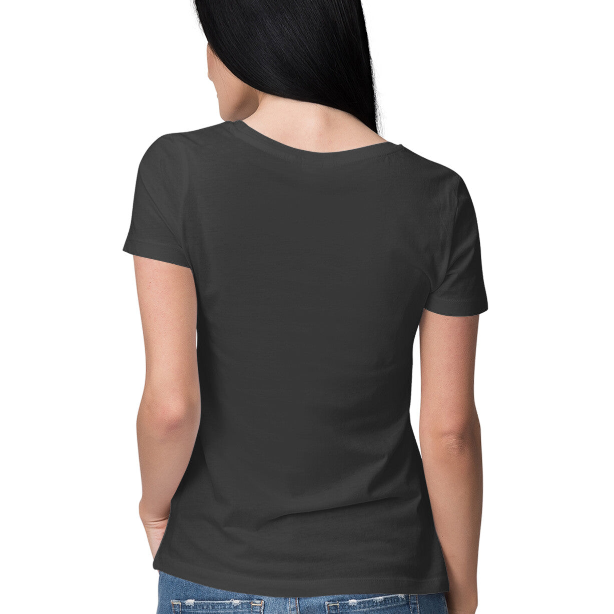 "Be Happy" : Half-Sleeves round neck TShirt