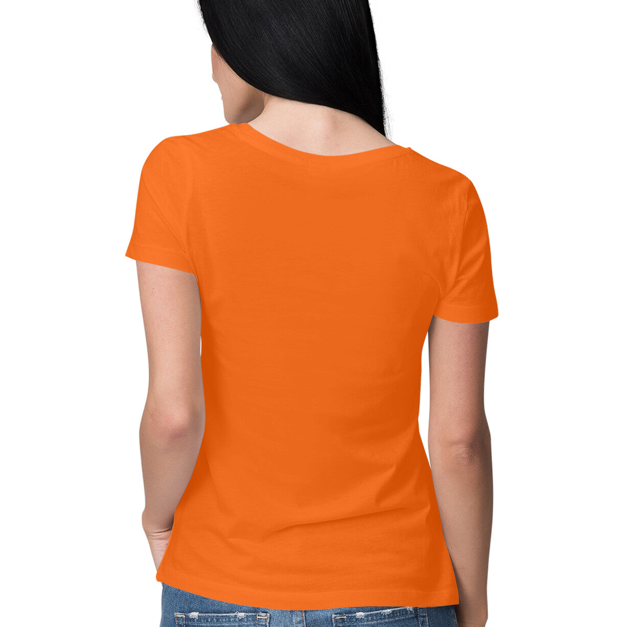 "Be Happy" : Half-Sleeves round neck TShirt