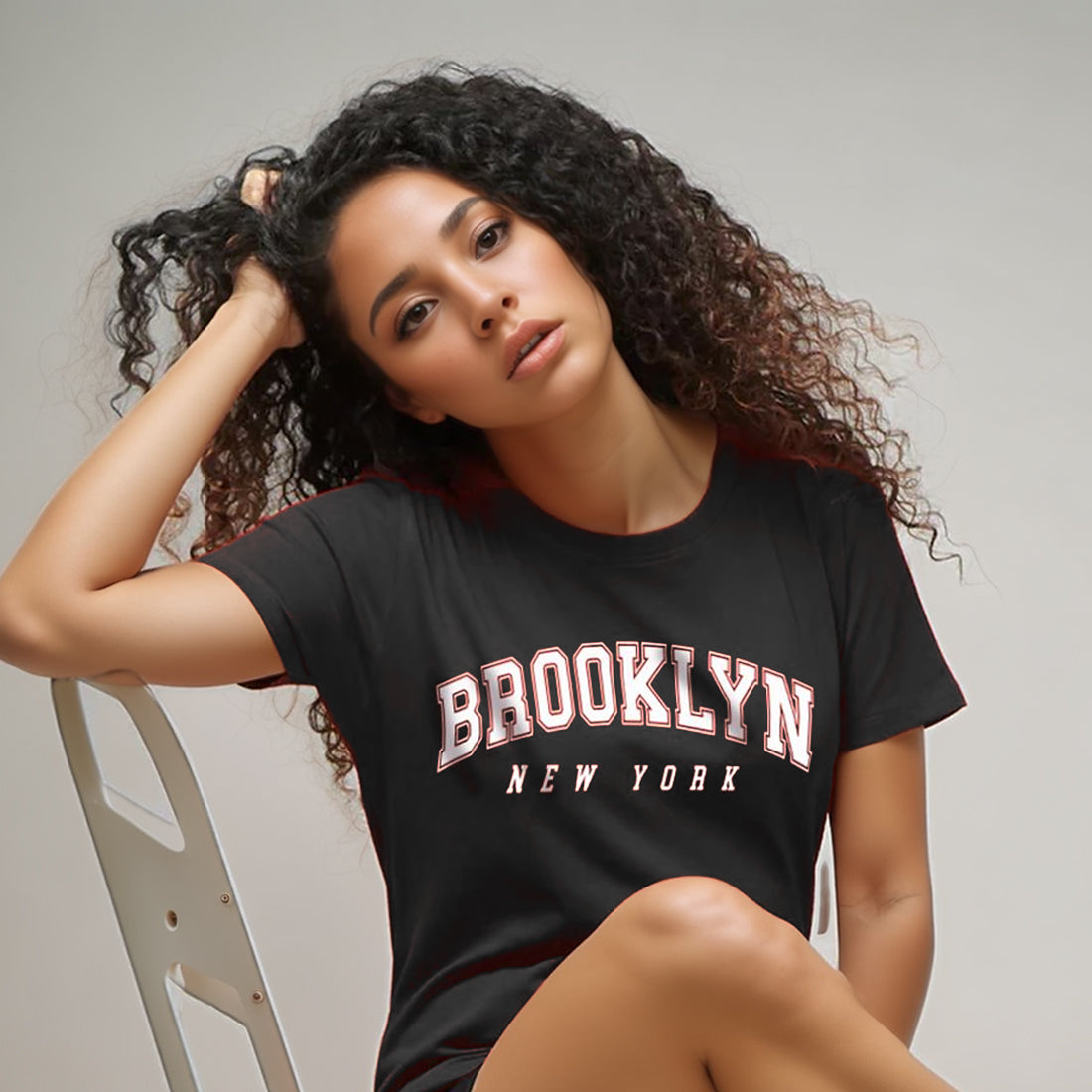 "Brooklyn" - Half Sleeves Round Neck Tshirt