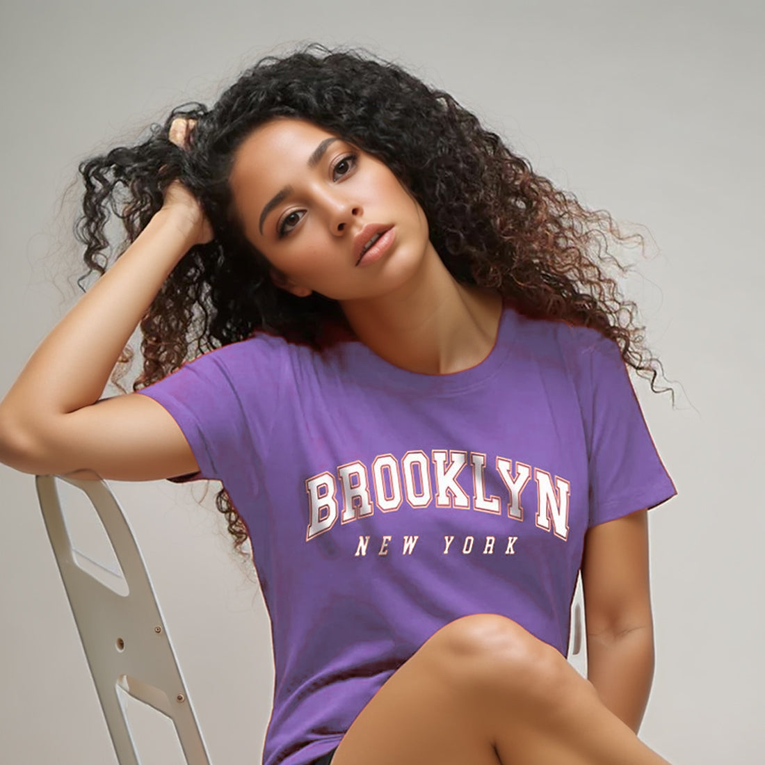 "Brooklyn" - Half Sleeves Round Neck Tshirt