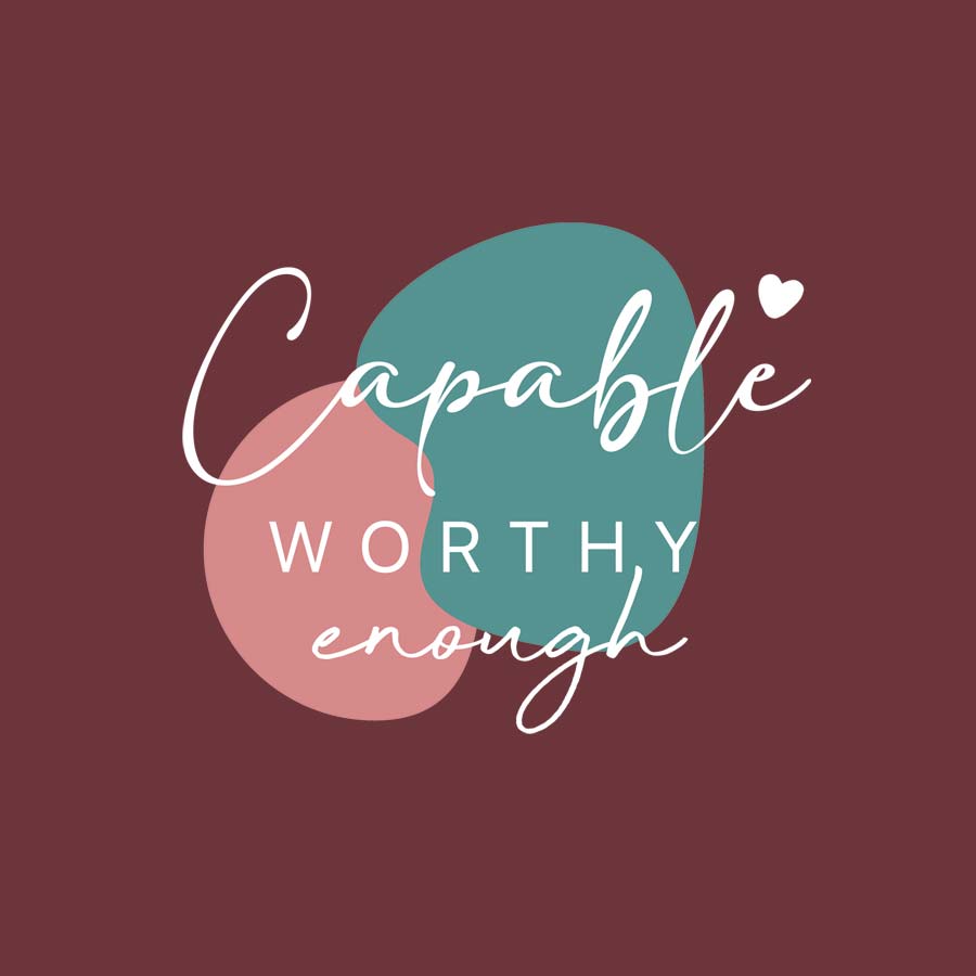 "Capable worthy enough" - Half Sleeves round neck Tshirt