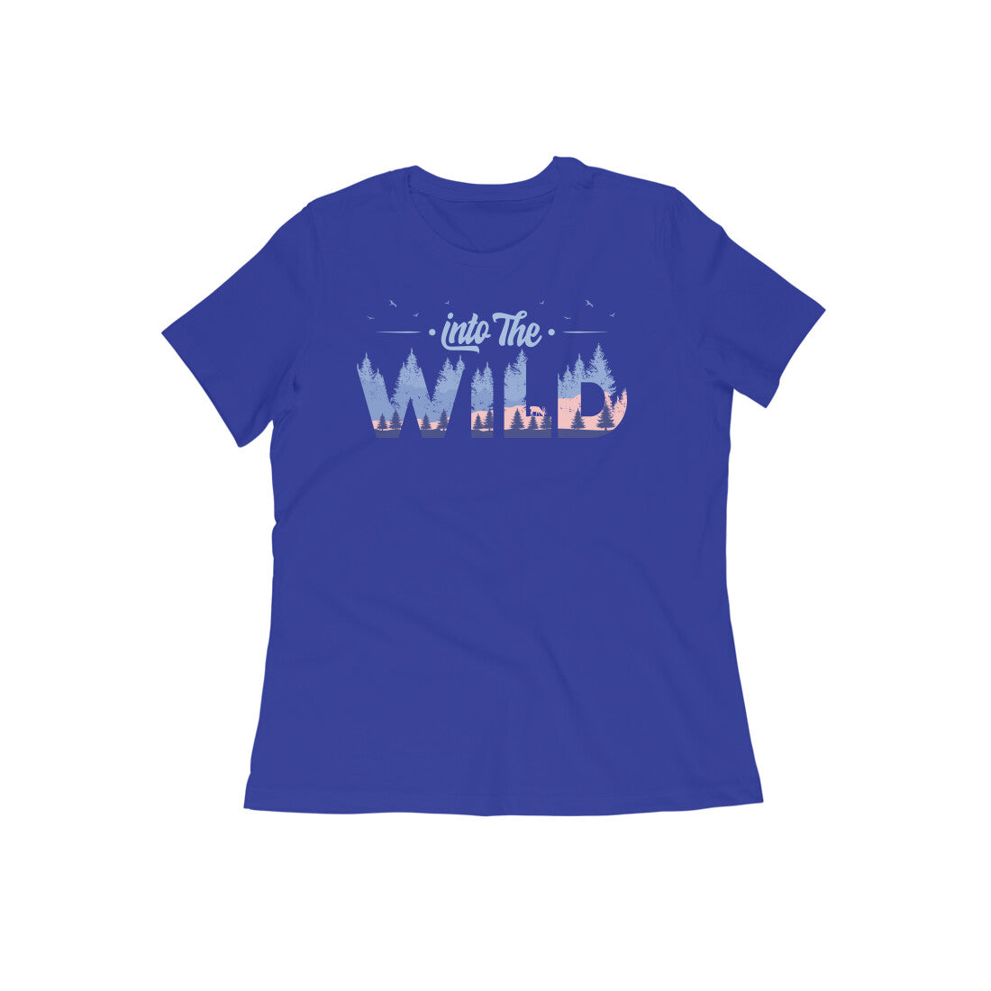 "Into the Wild" - Half Sleeves Round Neck Tshirt