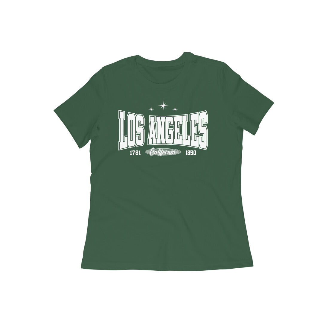 "Los Angeles" - Half Sleeves Round Neck TShirt