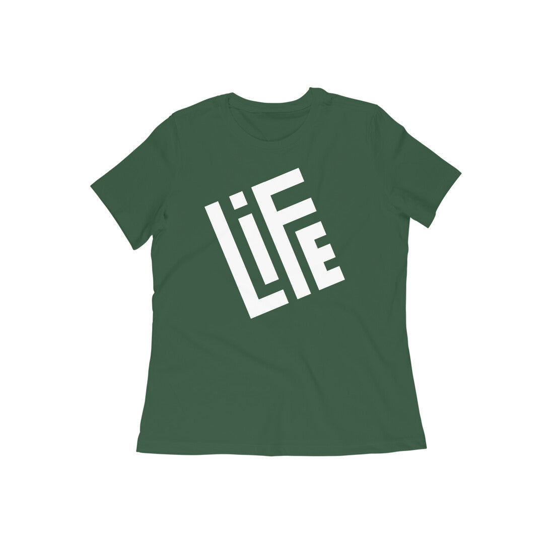 "Life" - Half Sleeves Round Neck TShirt