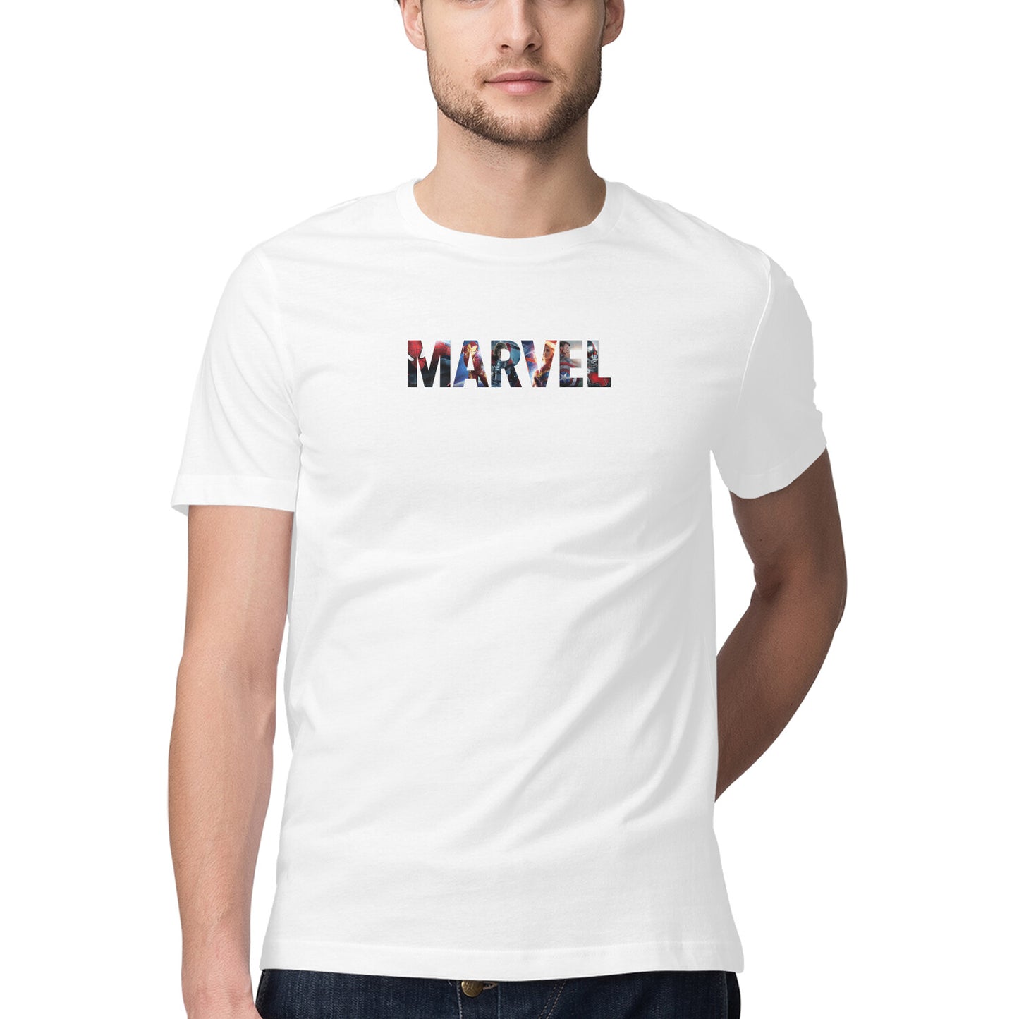 "Marvel" - Half Sleeves Round Neck TShirt