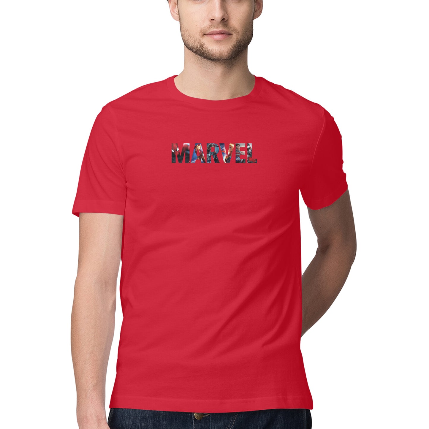 "Marvel" - Half Sleeves Round Neck TShirt