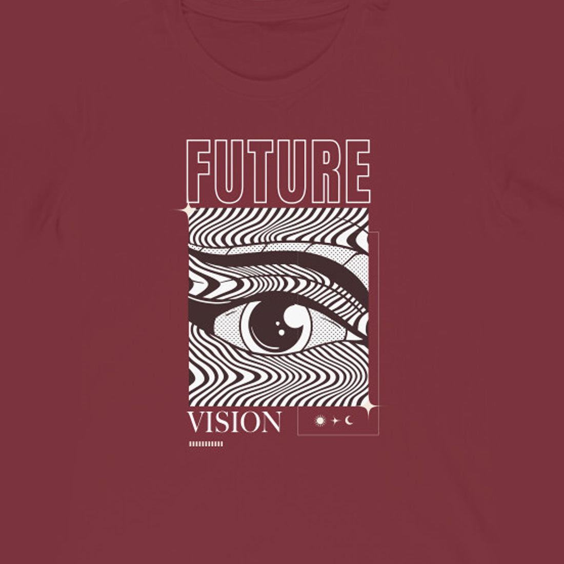 "Future Vision" - Half Sleeves Round Neck TShirt