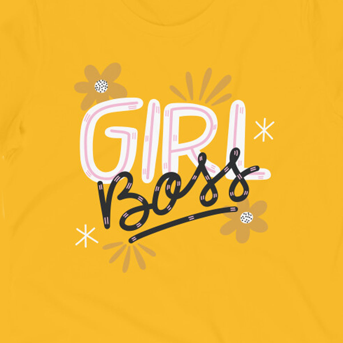 "Girl Boss" - Half Sleeves Round Neck Tshirt