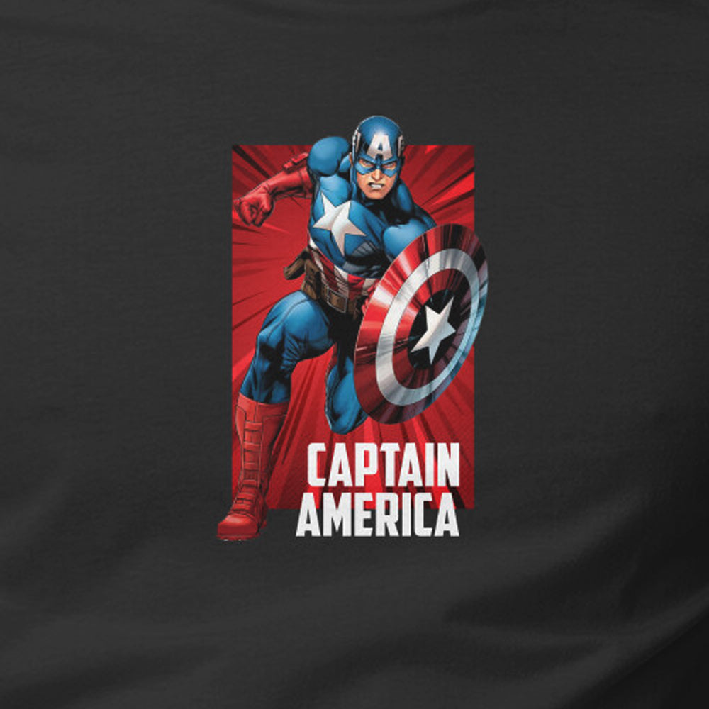 "Captain America" - Half Sleeves Round Neck TShirt