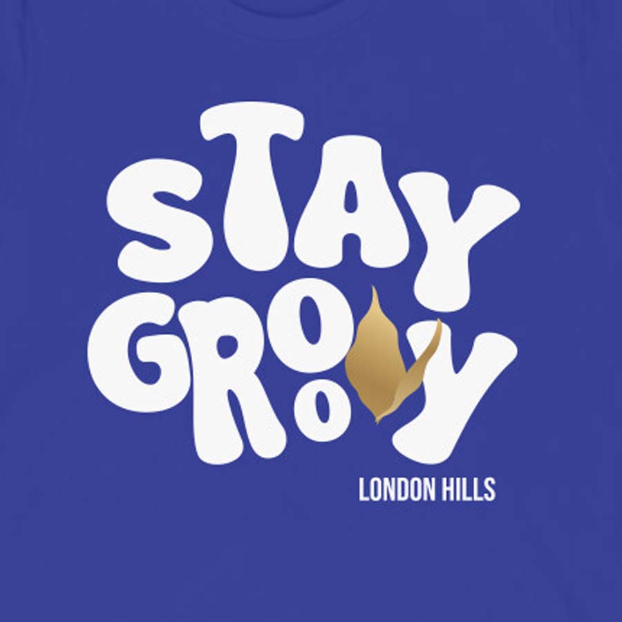 "Stay Groovy"-Half Sleeves Round Neck Tshirt